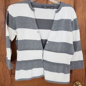 Kersh Essentials Gray and White sweater